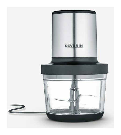 KM3867 Zerkleinerer 400 W 4 Klingen 1 l Glas Behälter (Schwarz, Silber, Transparent) 