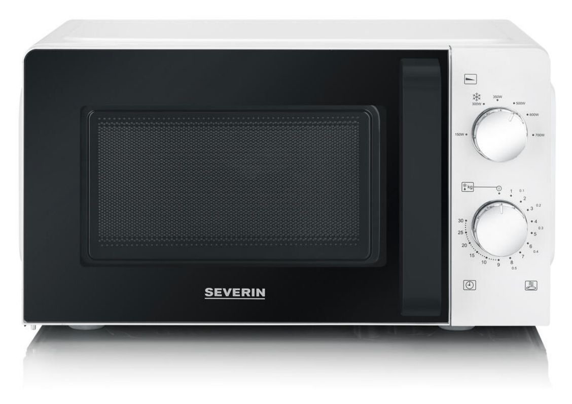 MW7570 Freistehende Mikrowelle 700 W Größe: klein 6 Stufen  (Schwarz, Weiß) 