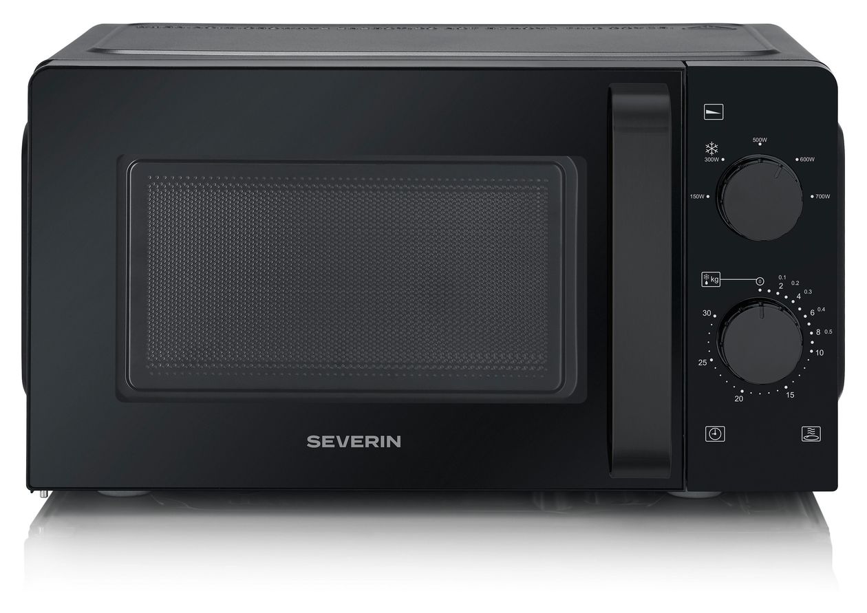 MW7580 Freistehende Mikrowelle 700 W Größe: klein 6 Stufen  (Schwarz) 