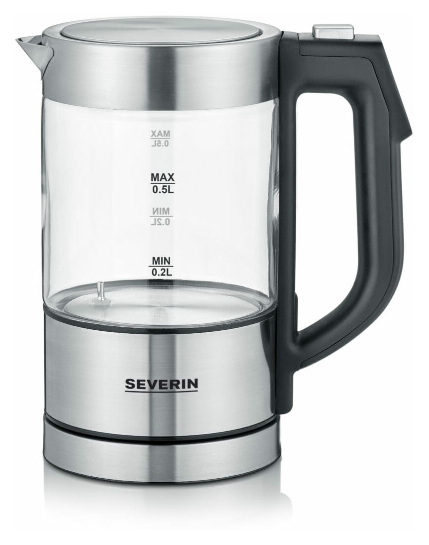 WK3458 0,5 l Wasserkocher 1100 W (Schwarz, Transparent) 