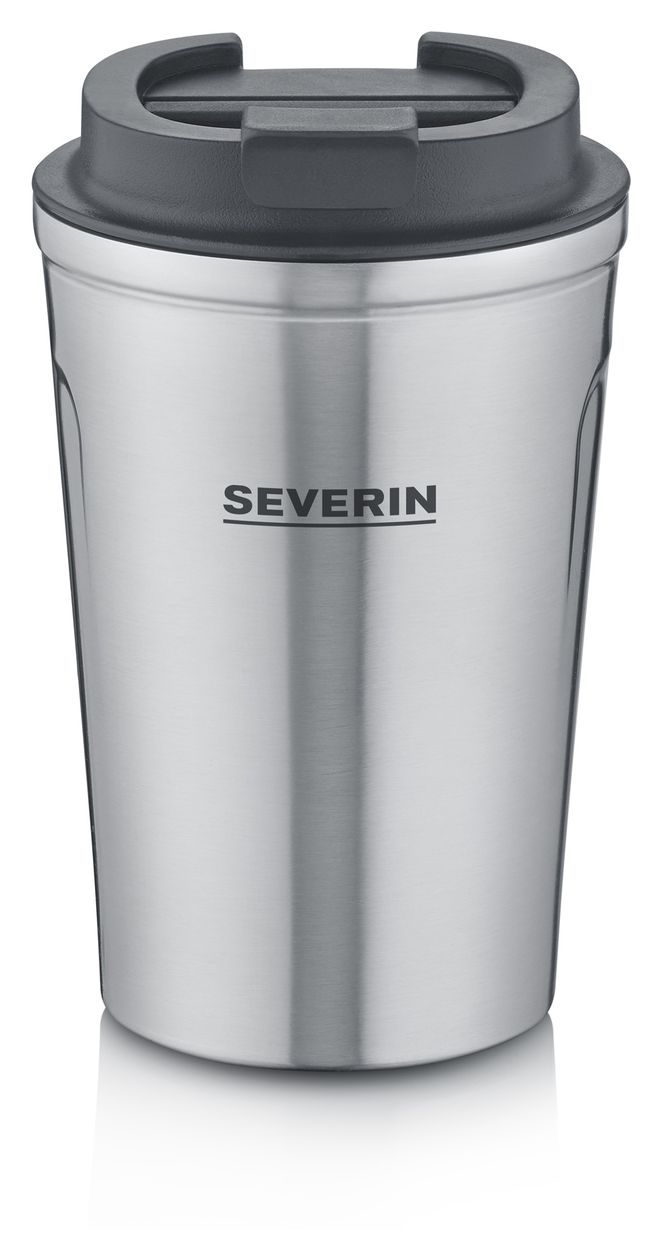 ZB5555 Thermobecher Kaffeebecher 350ml   (Grau, Silber) 