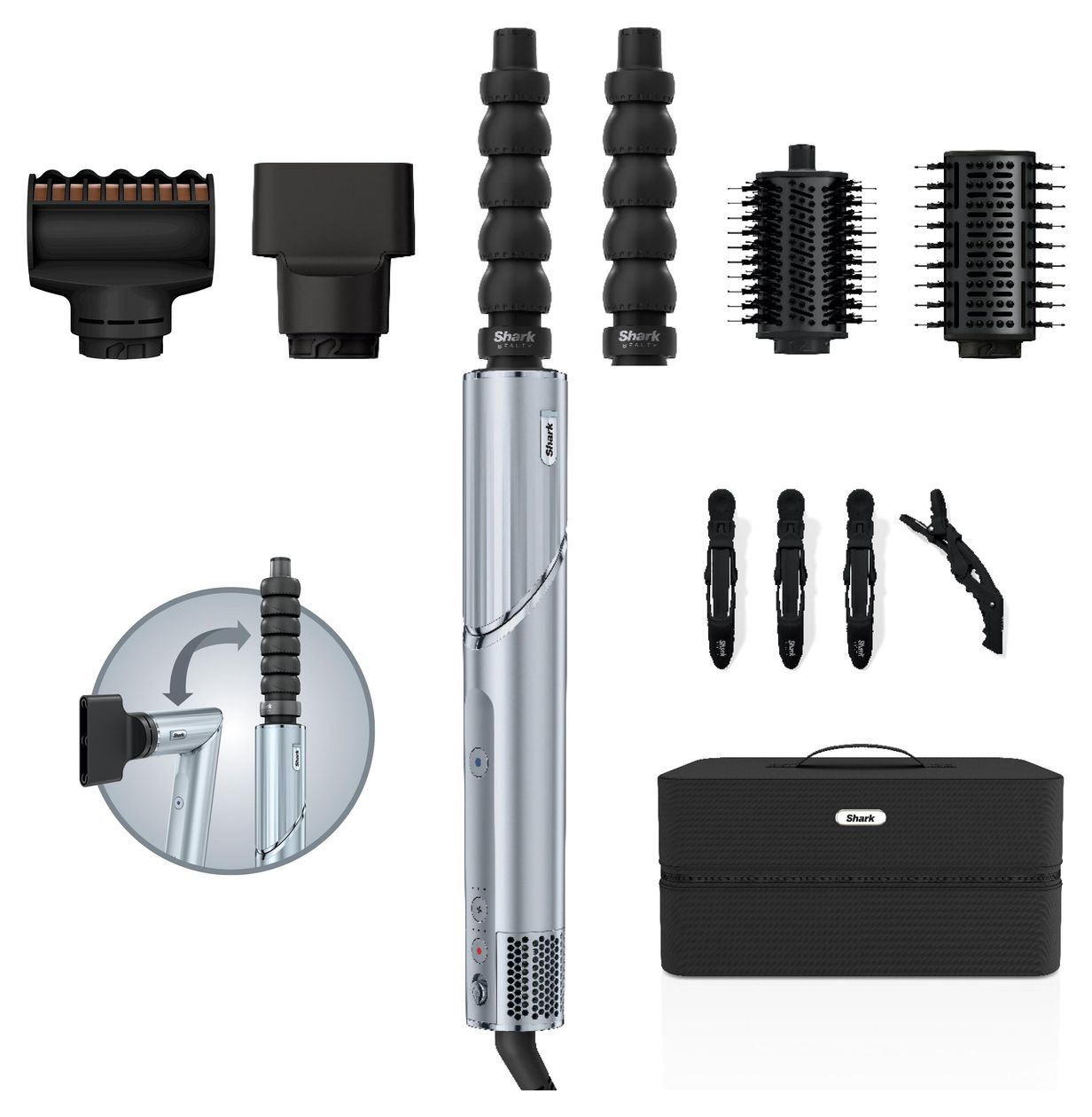 HD476WHEU FlexStyle 6-in-1 Multistyler 1650 W  (Blau) 