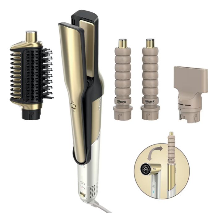 HD6041SEU Glam Straight & Waves Multistyler  (Gold) 