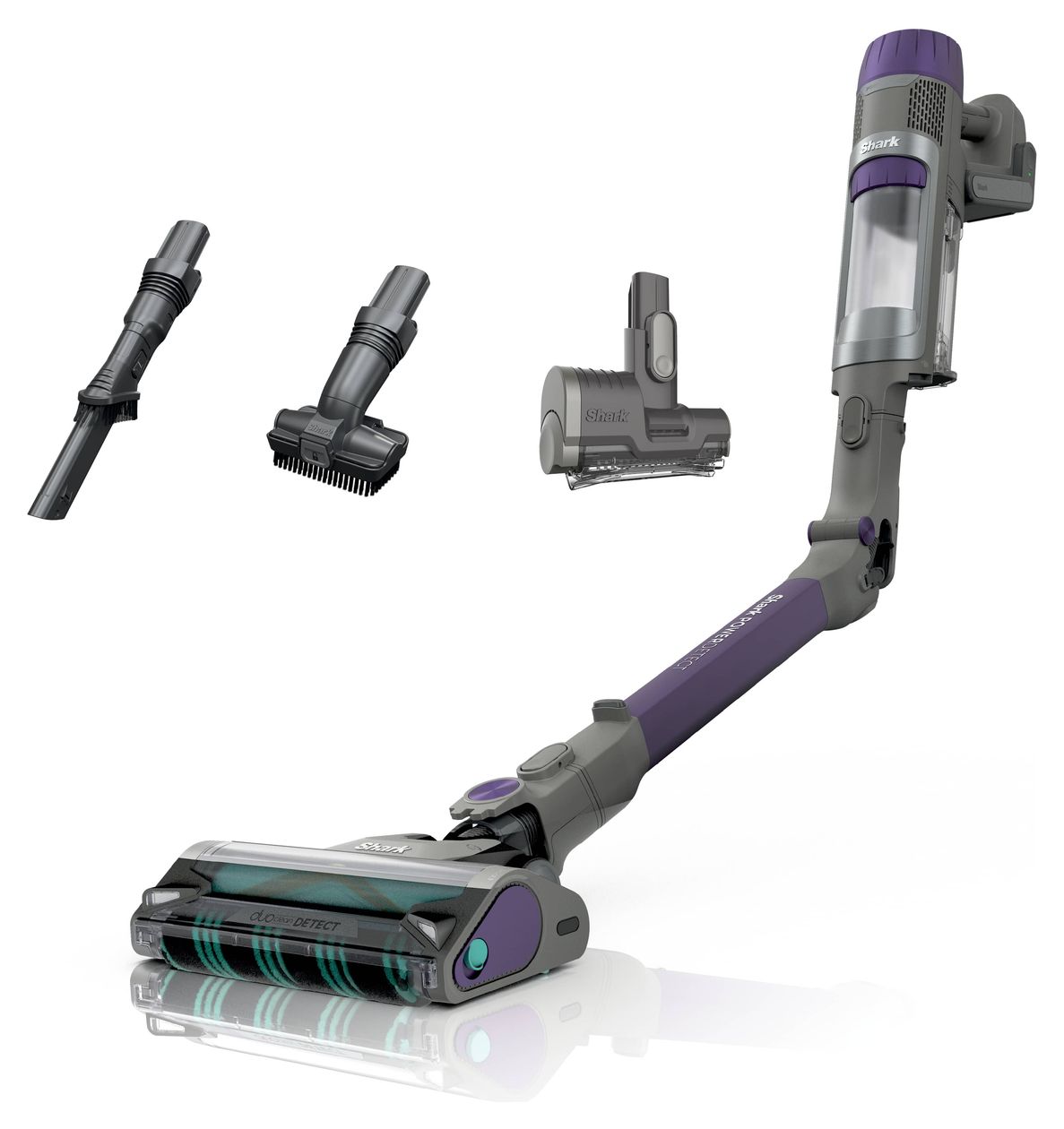 IP1251EUT PowerDetect Handstaubsauger Beutellos bis 70 min Laufzeit  (Grau, Violett) 