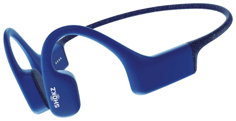 OpenSwim Knochenführung Kopfhörer kabellos 8 h Laufzeit IP68 (Blau) 