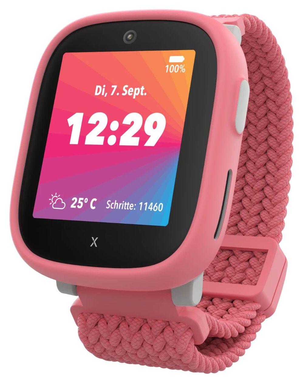 X6Play Digital  Smartwatch Rechteckig IP68 4G  (Schwarz, Pink) 
