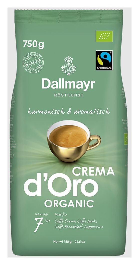 Crema d'Oro Organic ganze Bohne 