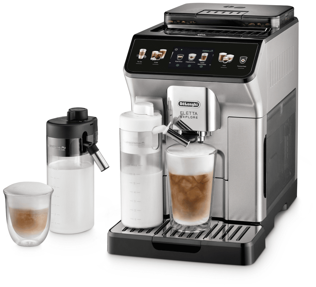 Eletta Explore ECAM450.55.S Kaffeevollautomat 19 bar 1,8 l 300 g (Schwarz, Silber) 