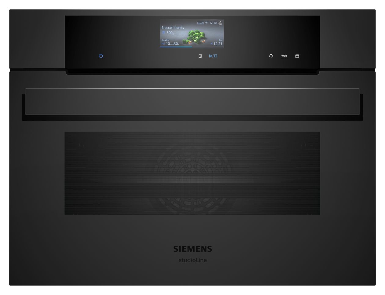 CS936GCM1 Einbaubackofen kompakt Dampfgaren AutoClean (Schwarz) 