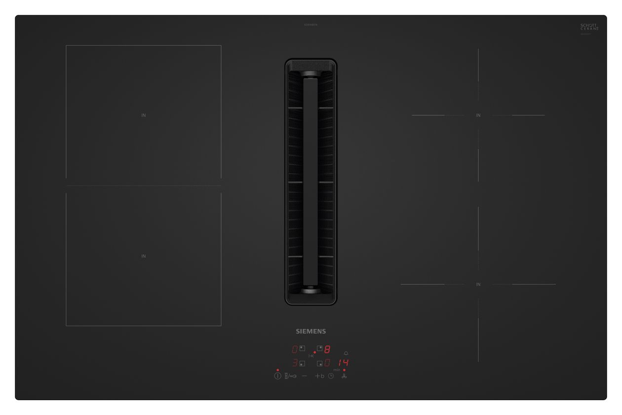 iQ300 ED81ABS16E autarkes 80 cm Induktionskochfeld 4 Kochzonen mit integriertem Dunstabzug 