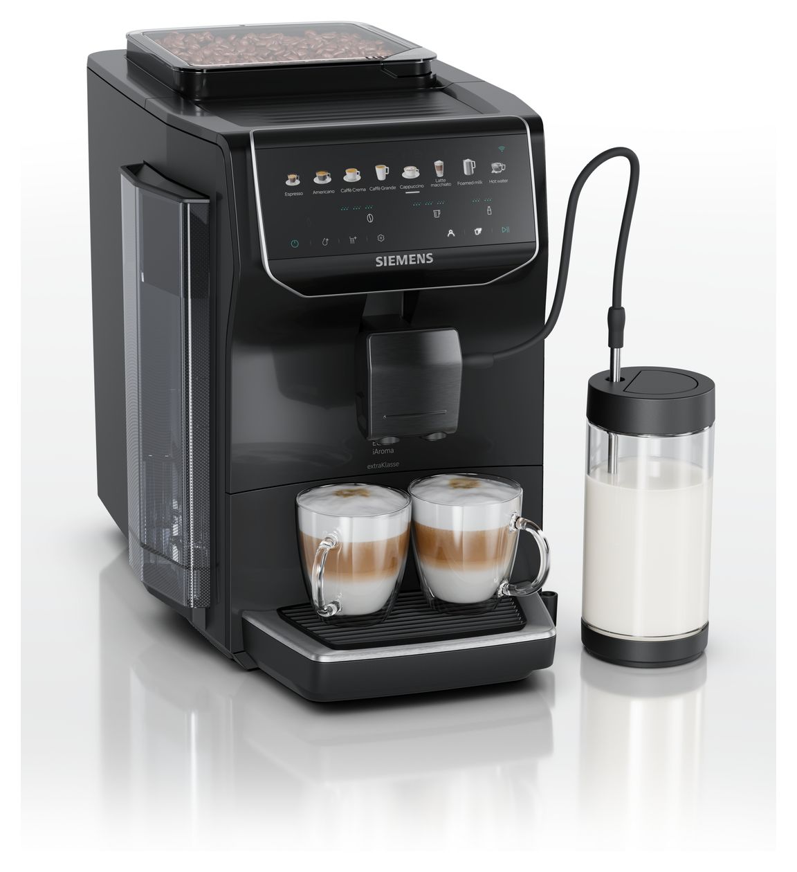 EQ500 TP555EF5 iAroma Kaffeevollautomat 15 bar 1,8 l 300 g AutoClean  (Schwarz) 