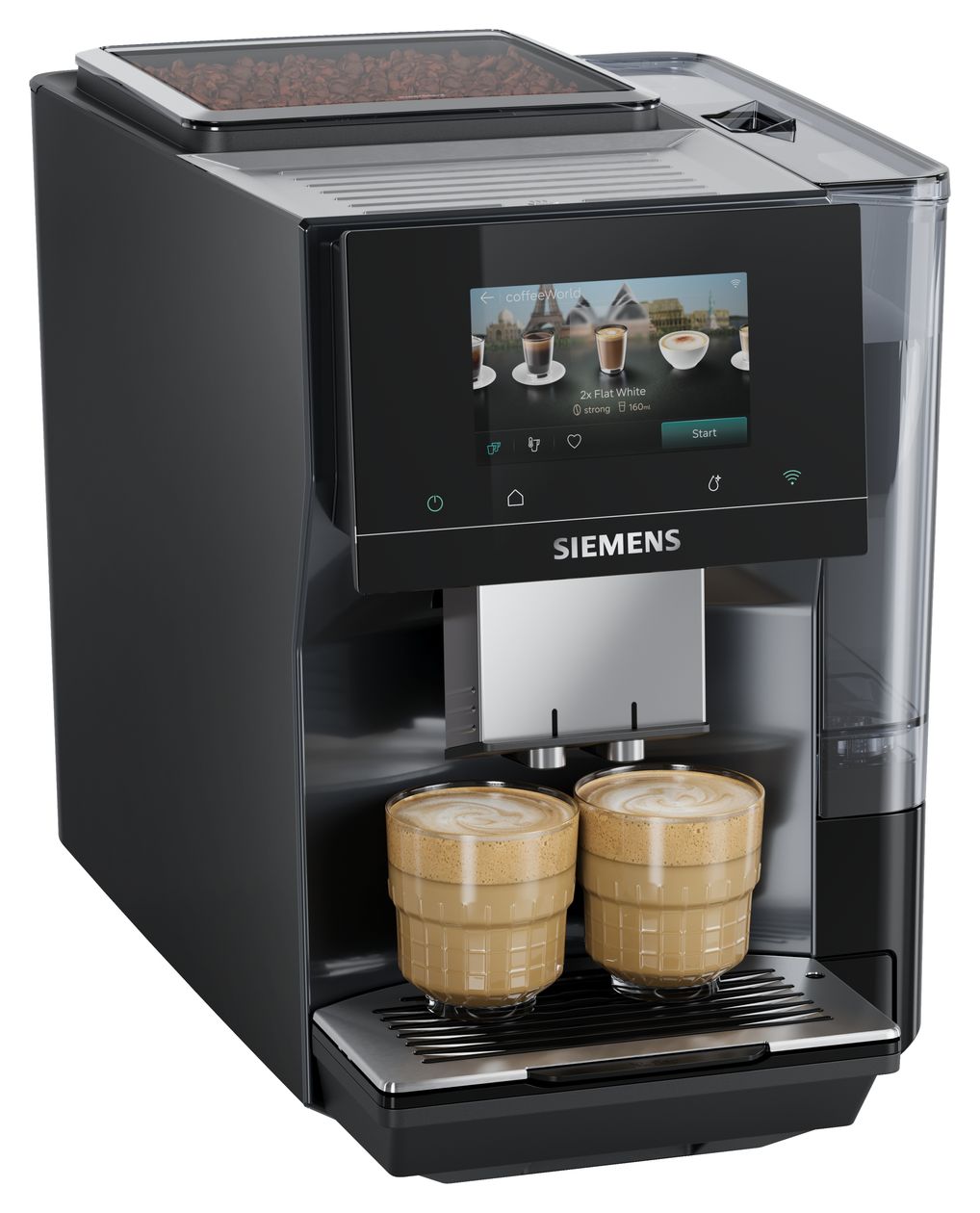 EQ700 TP727EF6 Kaffeevollautomat 19 bar 2,4 l 320 g  (Schwarz, Silber) 