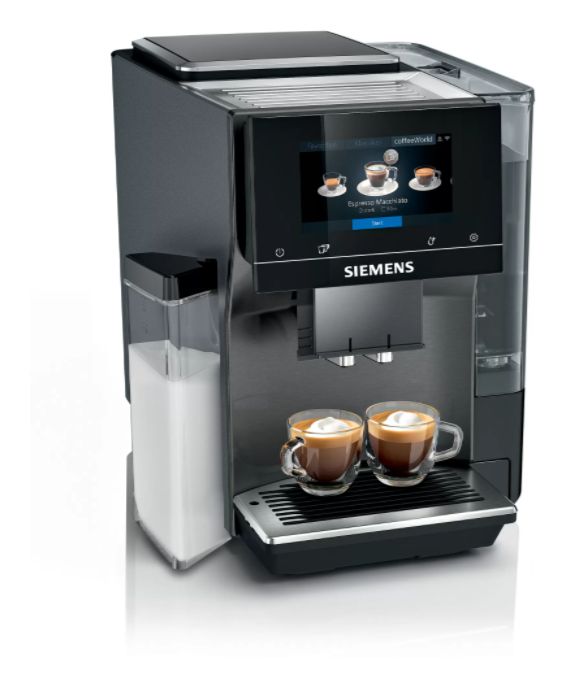 EQ700 TQ707DF5 Kaffeevollautomat 19 bar 2,4 l 350 g (Schwarz, Edelstahl) 