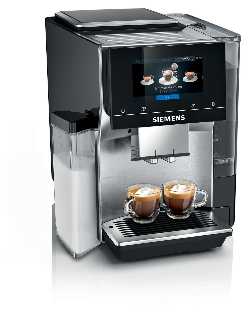 EQ700 TQ717D03 Kaffeevollautomat 19 bar 2,4 l 320 g AutoClean  (Schwarz, Edelstahl) 