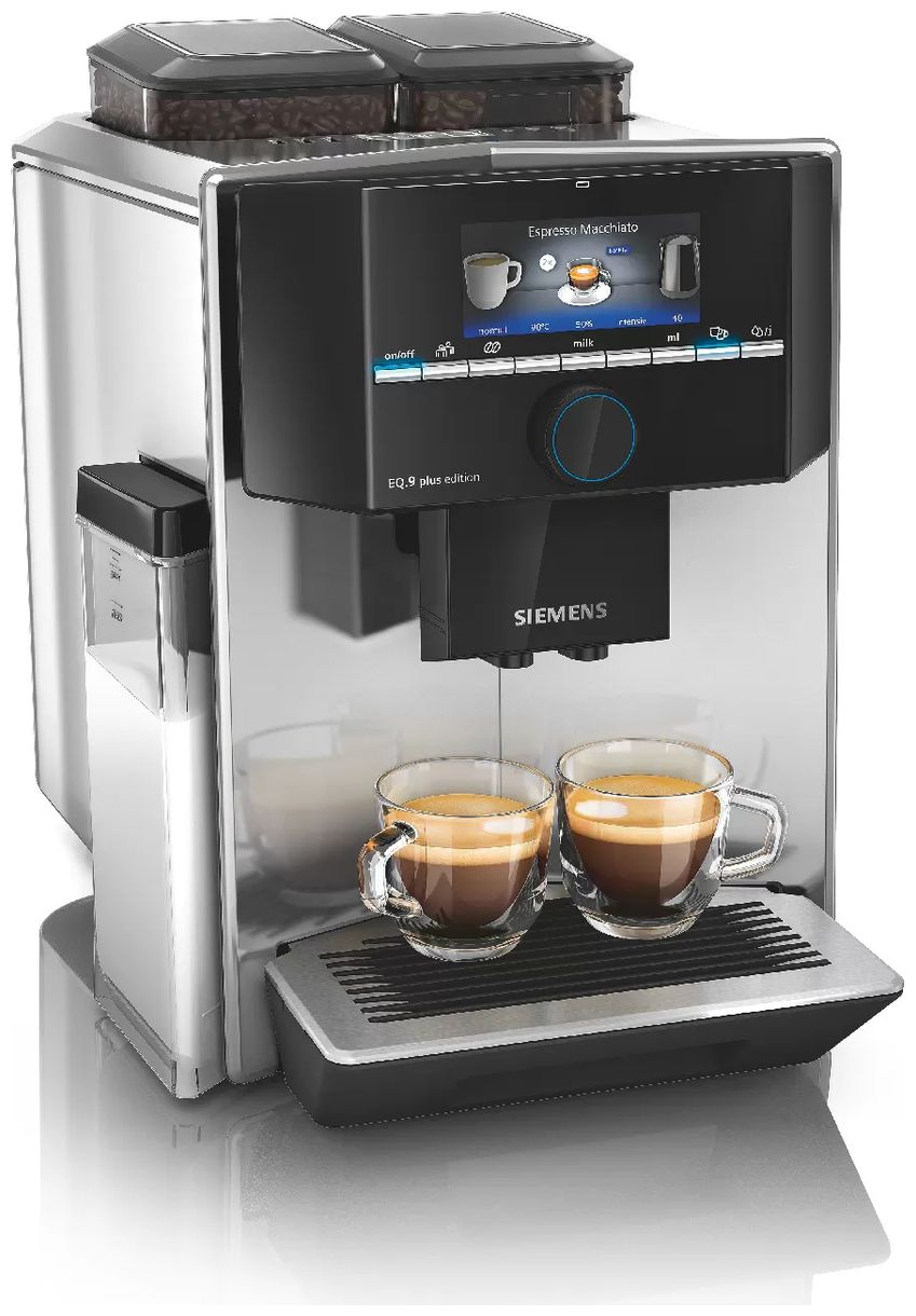 EQ9 TI9575X7DE plus connect s700 Kaffeevollautomat 19 bar 2,3 l 250 g (Schwarz, Edelstahl) 