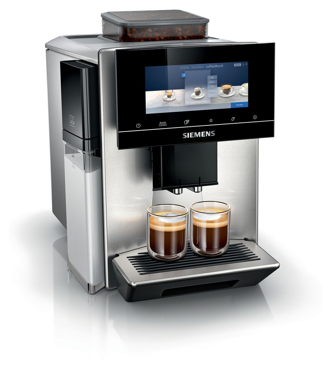 EQ900 TQ903DZ3 plus Kaffeevollautomat 19 bar 2,3 l 410 g  (Schwarz, Edelstahl) 