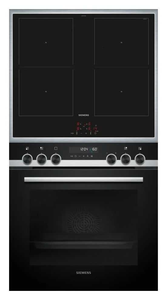 EX83DC2 (EM645CQB6E + HE578GBS4) Herdset groß AutoClean activeClean mit 60 cm Induktions Kochfeld 