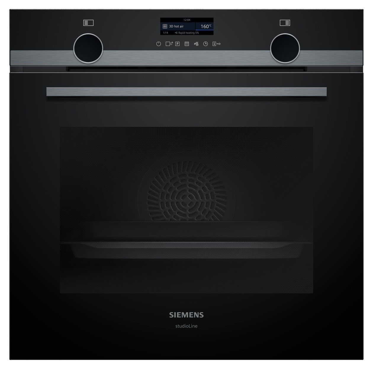 iQ500 HB479G5A7F Einbaubackofen groß AutoClean (Edelstahl, Schwarz) 