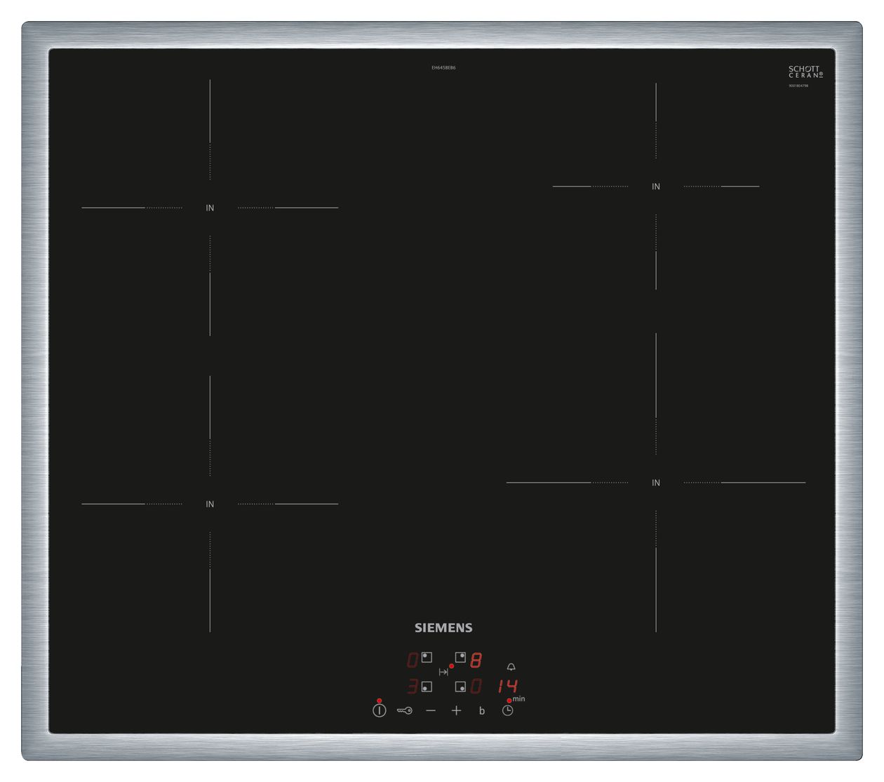 iQ100 EH645BEB6E autarkes 60 cm Induktions Kochfeld/Herdplatte 4 Zone(n) 
