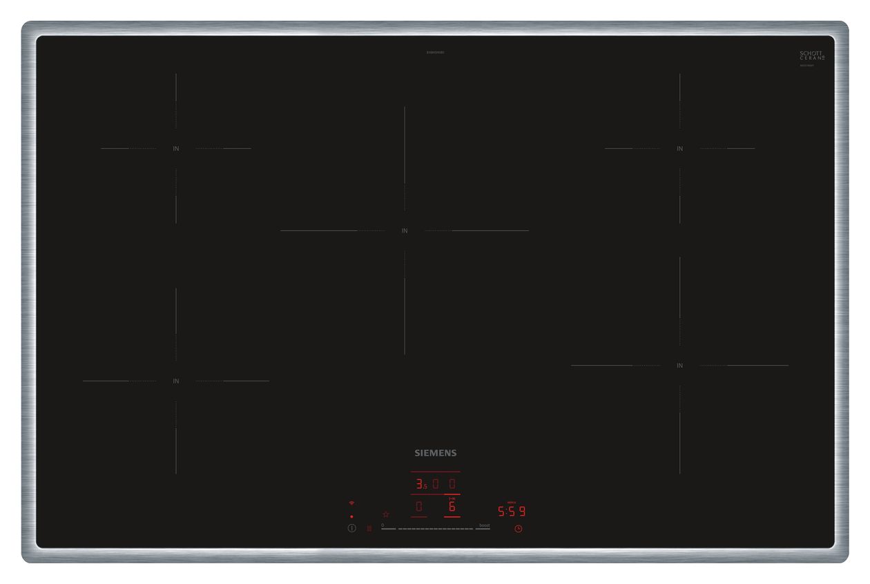 iQ100 EH845HVB1E autarkes 80 cm Induktions Kochfeld/Herdplatte 5 Zone(n) 