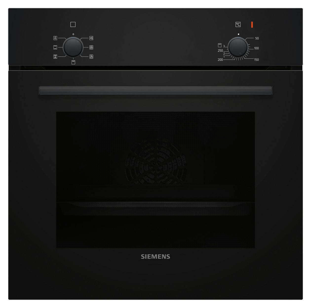 iQ100 HB010FBA1 Einbaubackofen normal (Schwarz) 
