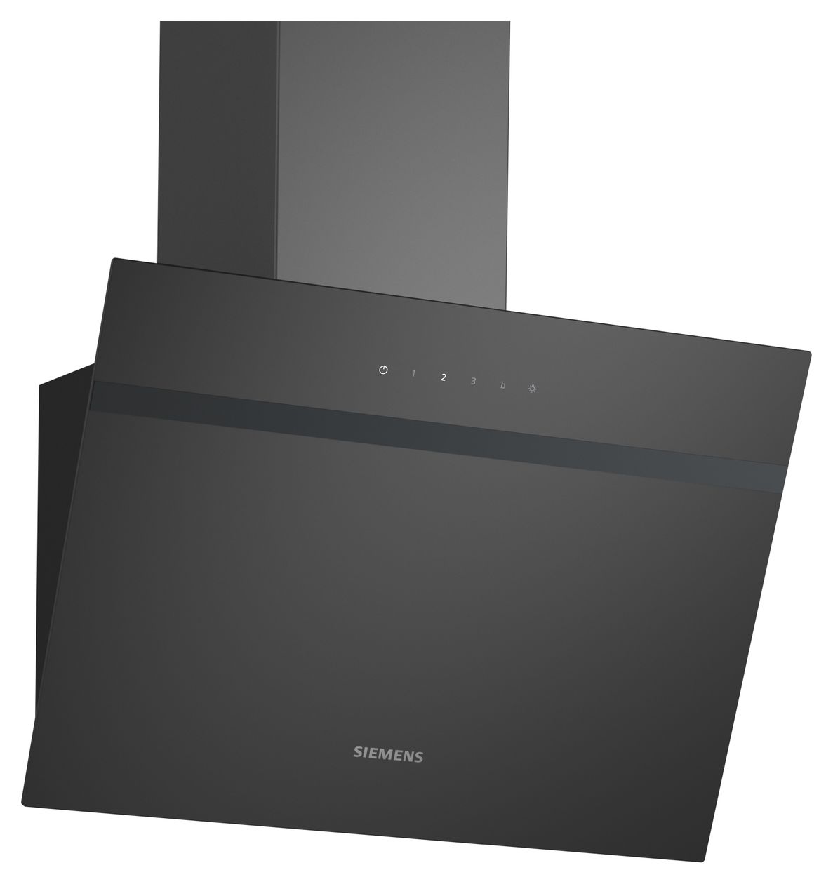 IQ100 LC65KDK60 Abluft/Umluft Dunstabzugshaube/Esse Wand 60 cm (Schwarz) 