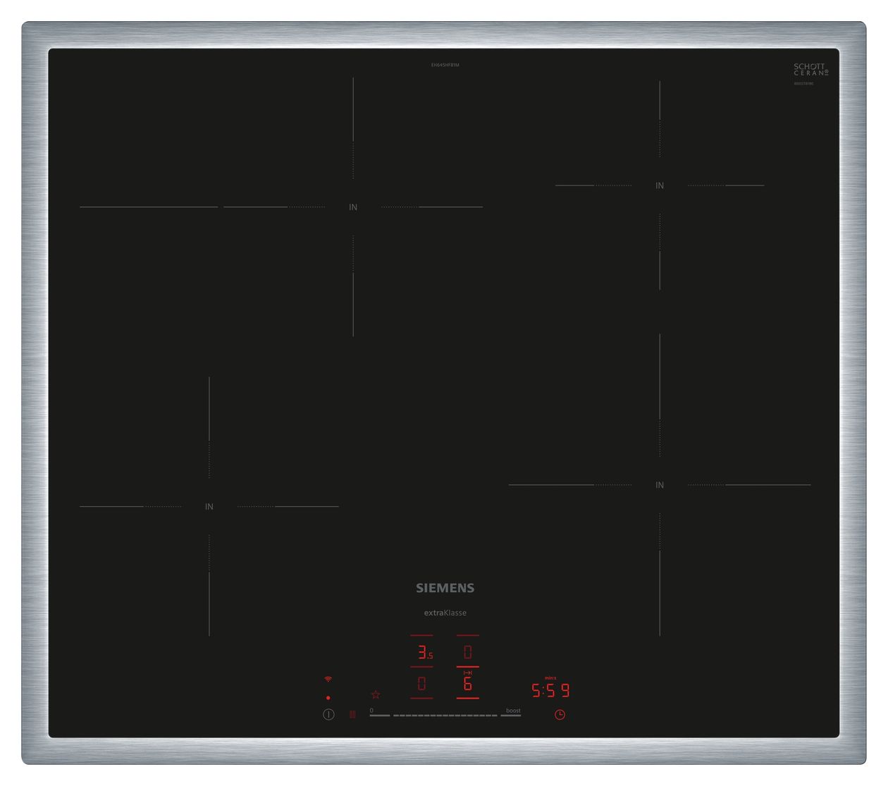 iQ300 EH645HFB1M autarkes 60 cm Induktions Kochfeld/Herdplatte 4 Zone(n) 