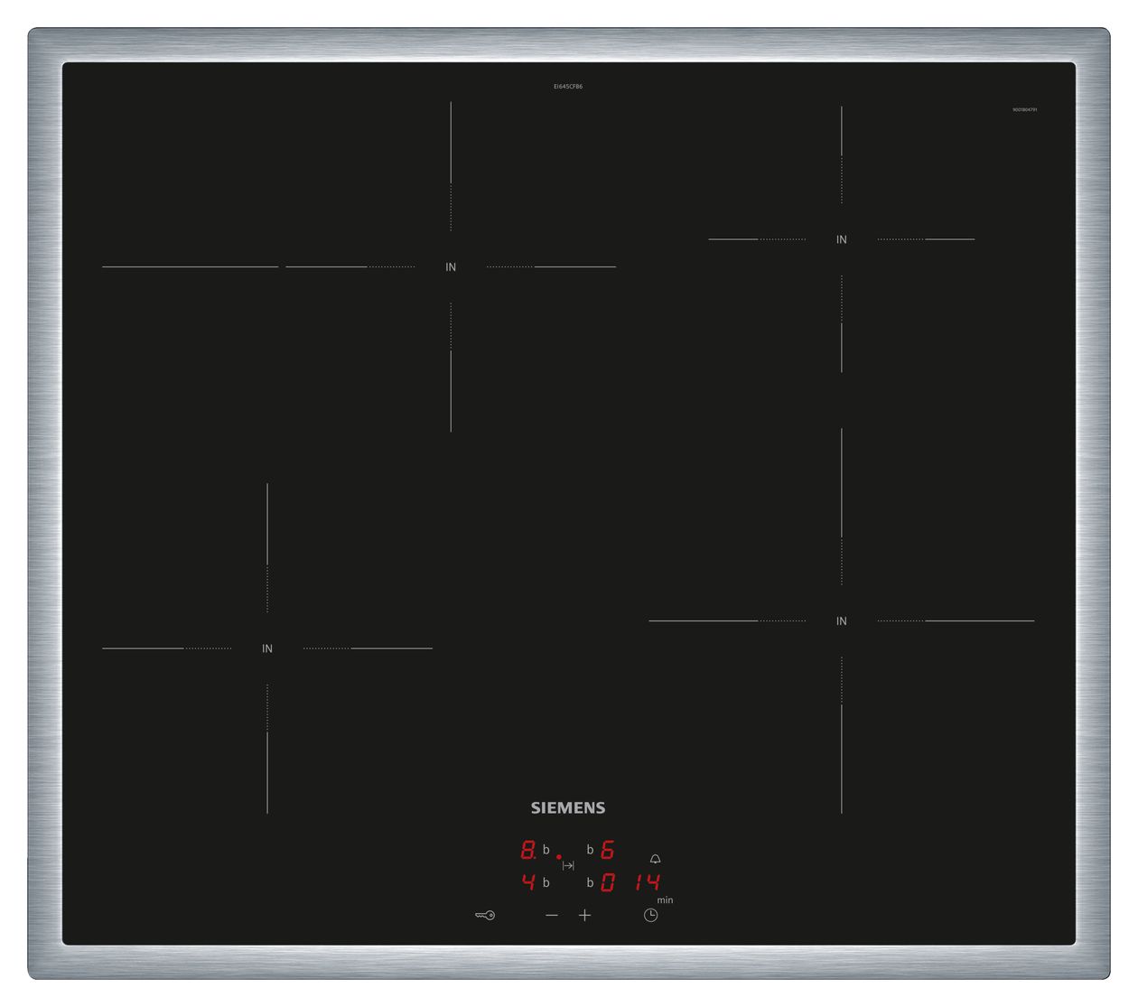 iQ300 EI645CFB6E herdgebundenes 60 cm Induktions Kochfeld/Herdplatte 4 Zone(n) 