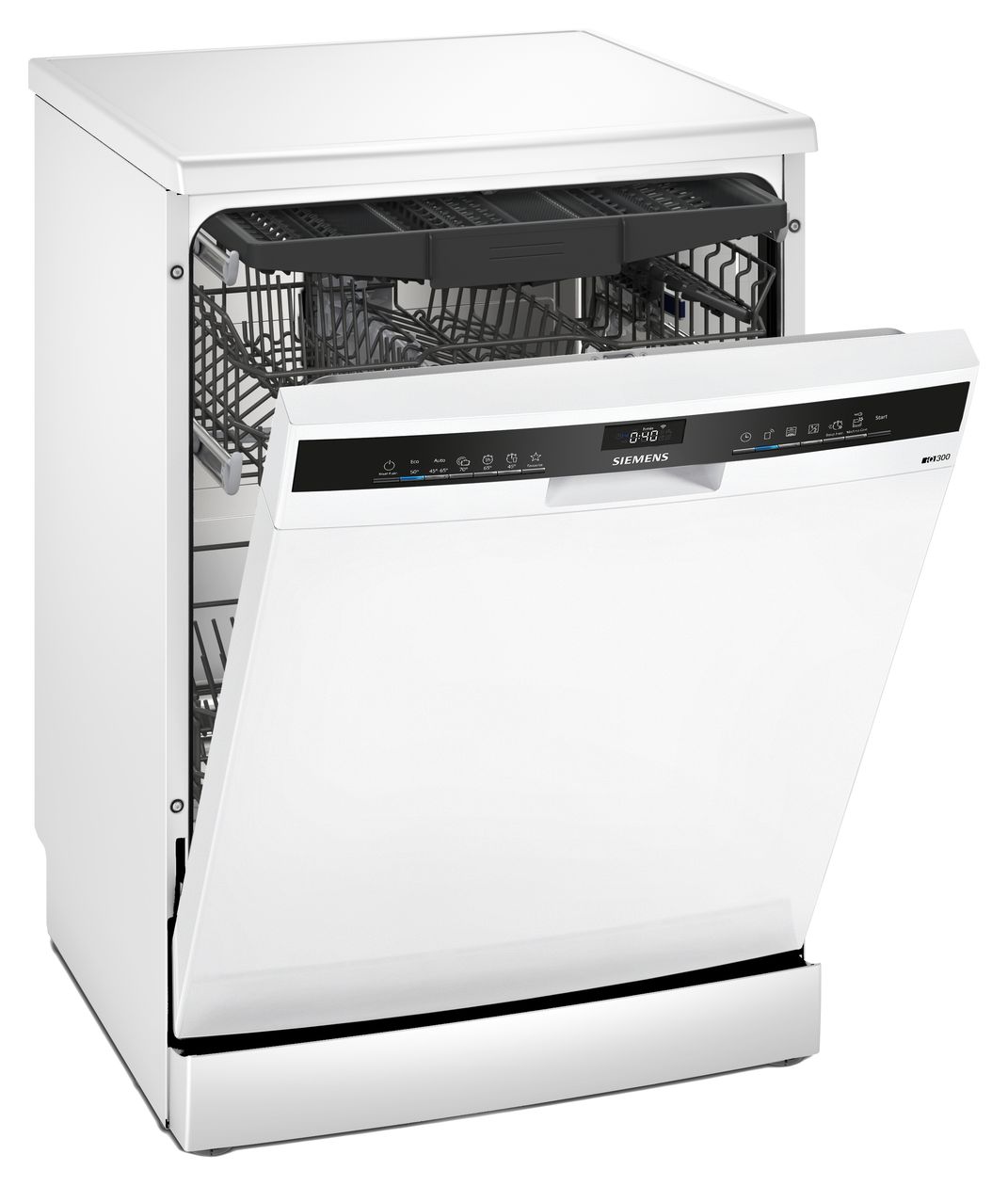 iQ300 SN23HW02ME 60 cm Geschirrspüler freistehend Sehr leise 14 Maßgedecke aquaStop Funktion Wärmetauscher 