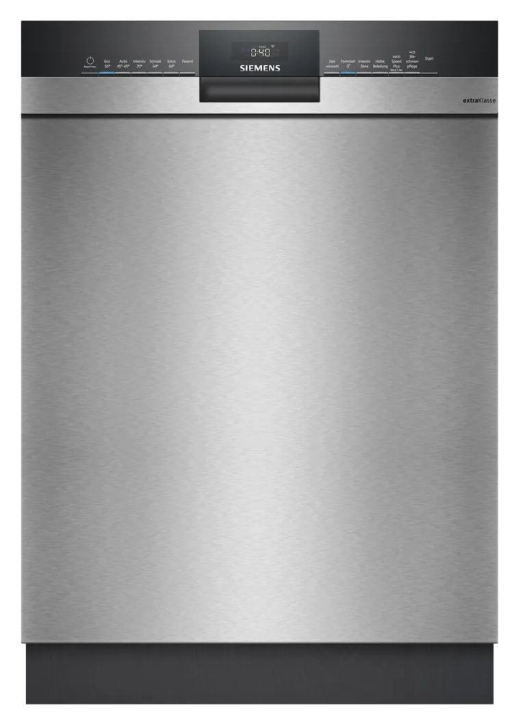 iQ300 SN43ESS2UD mit Zubehör SZ36DX02 60 cm Geschirrspüler unterbaufähig leise 13 Maßgedecke aquaStop Funktion Wärmetauscher (Gebürsteter Stahl, Edelstahl) 