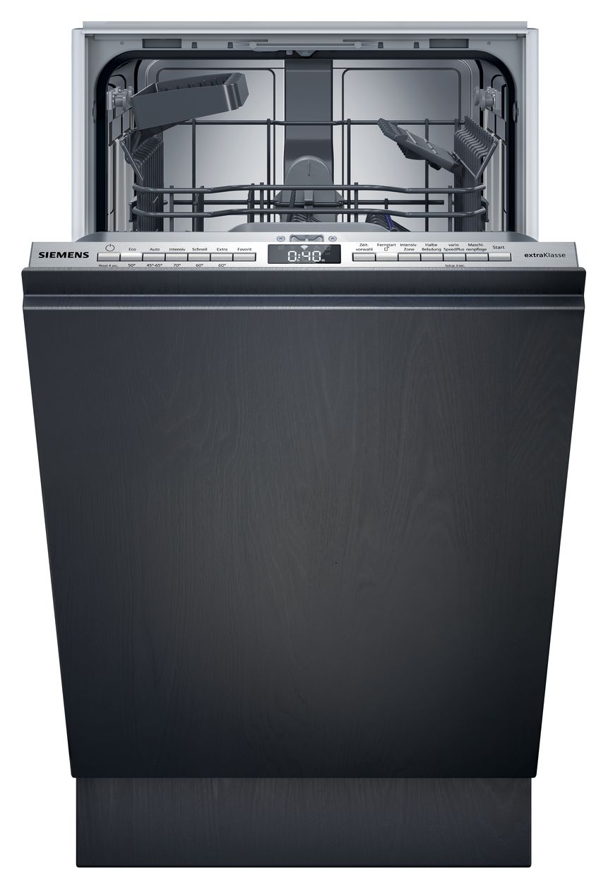 iQ300 SR83EX02LD 45 cm Geschirrspüler vollintegriert (ohne Front) Leise 10 Maßgedecke aquaStop Funktion 