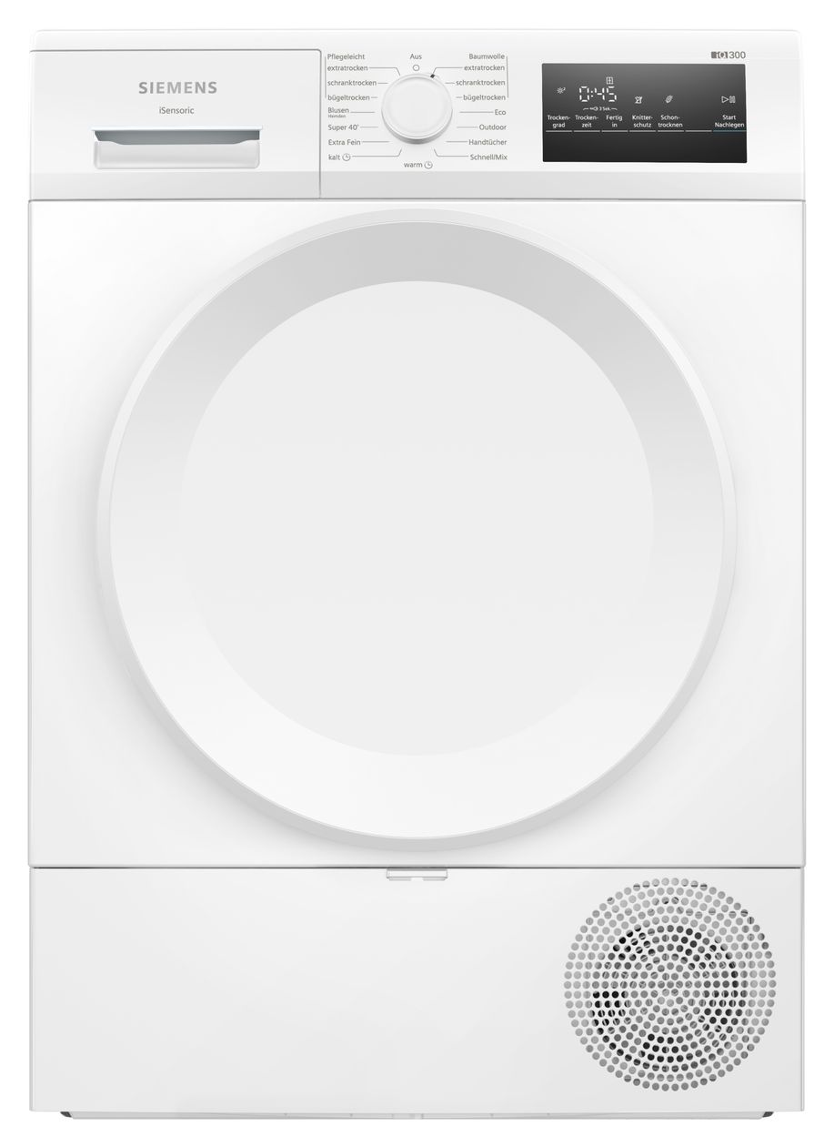 iQ300 WT43HV04 Kondensations Trockner Frontlader 