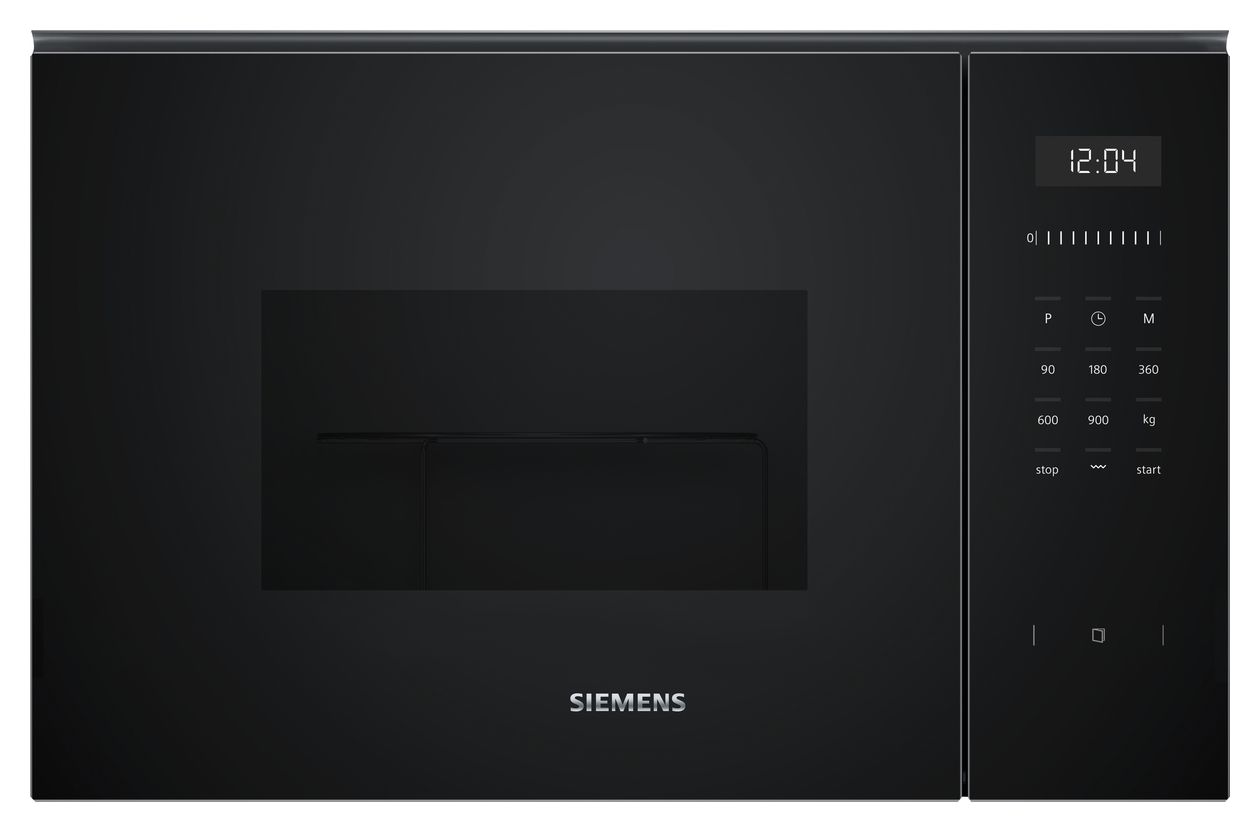 iQ500 BE555LMB1 Einbau-Mikrowelle 900 W Größe: mittel 5 Stufen Grill (Schwarz) 