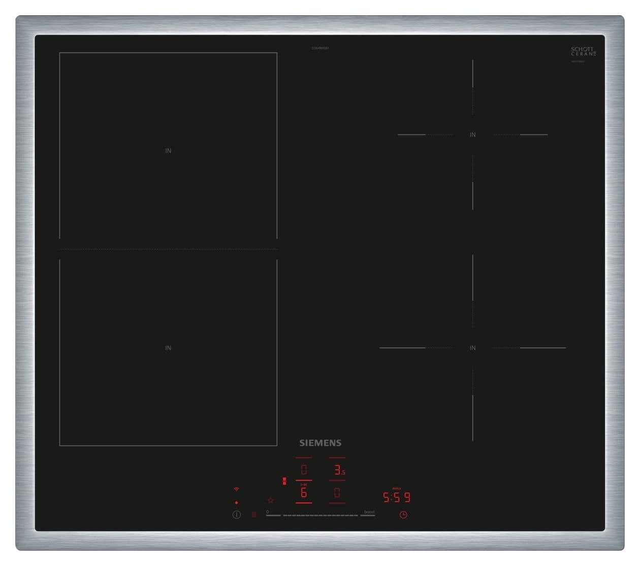 iQ500 ED64RHSB1E autarkes 60 cm Induktions Kochfeld/Herdplatte 4 Zone(n) 
