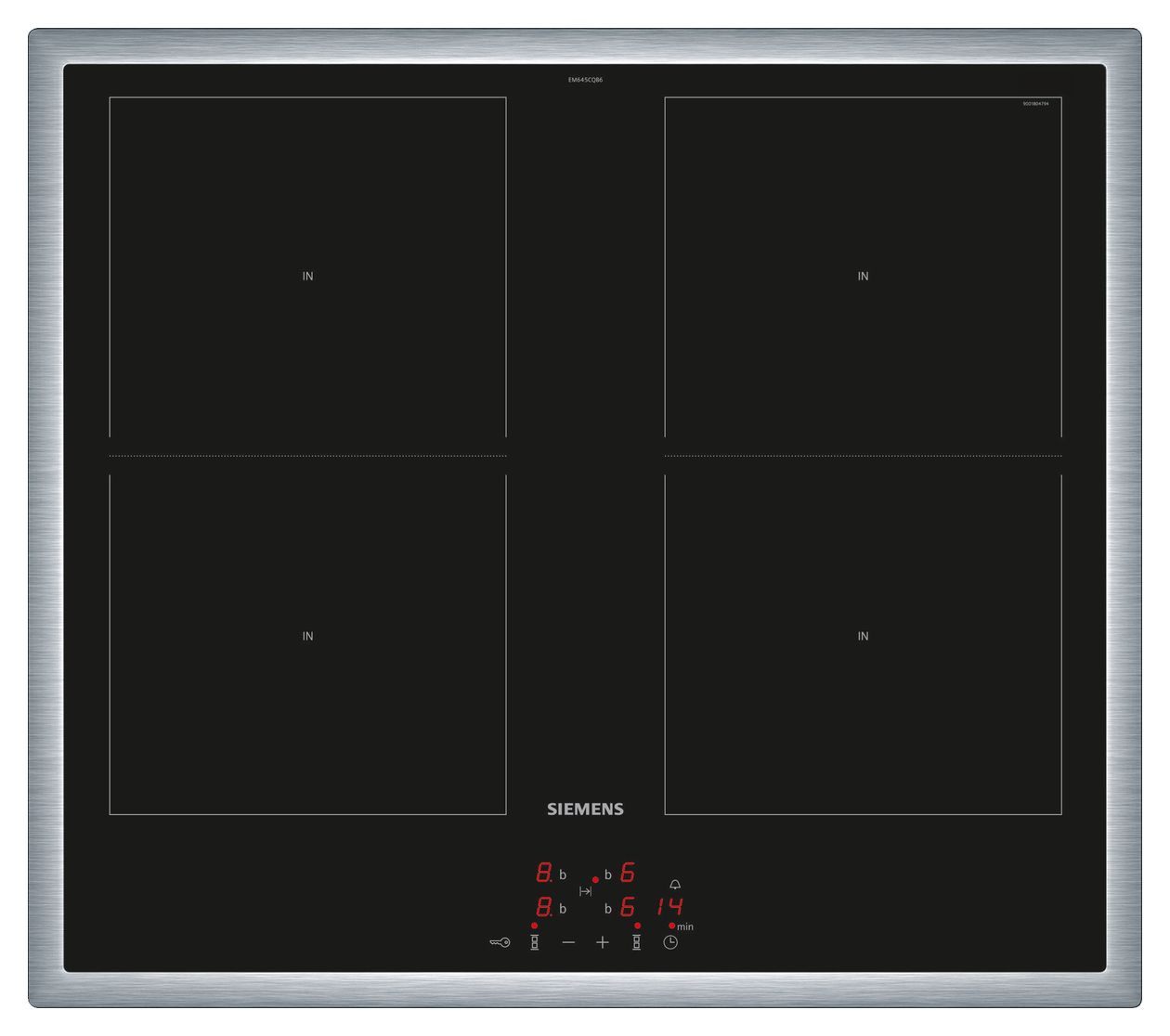 iQ500 EM645CQB6E herdgesteuert 60 cm Induktions Kochfeld/Herdplatte 4 Zone(n) 