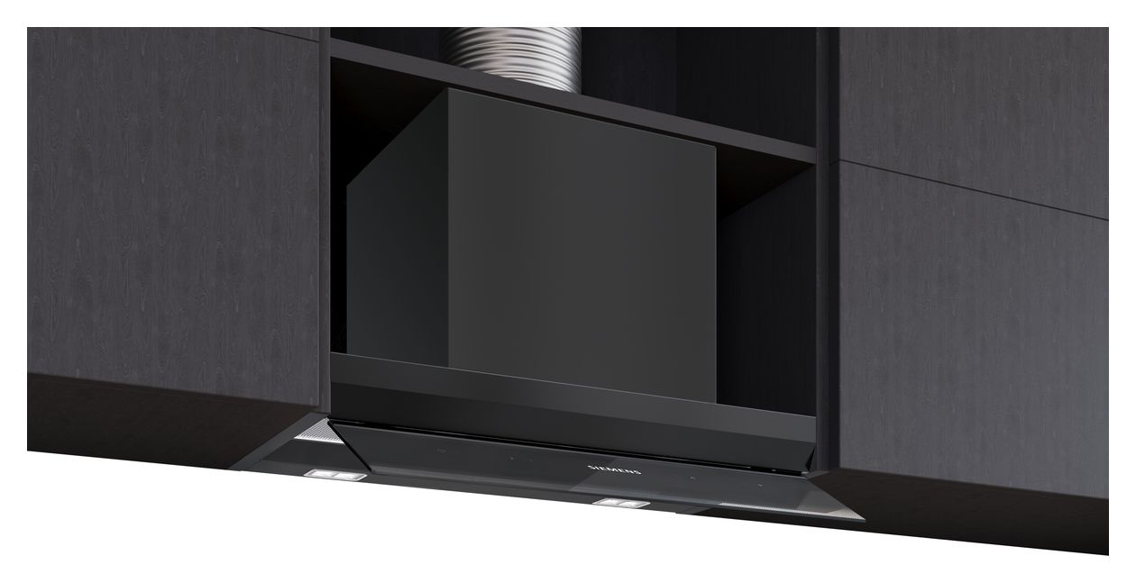 iQ500 LJ67BDP60 Abluft/Umluft Dunstabzugshaube/Esse Einbau 60 cm (Schwarz) 