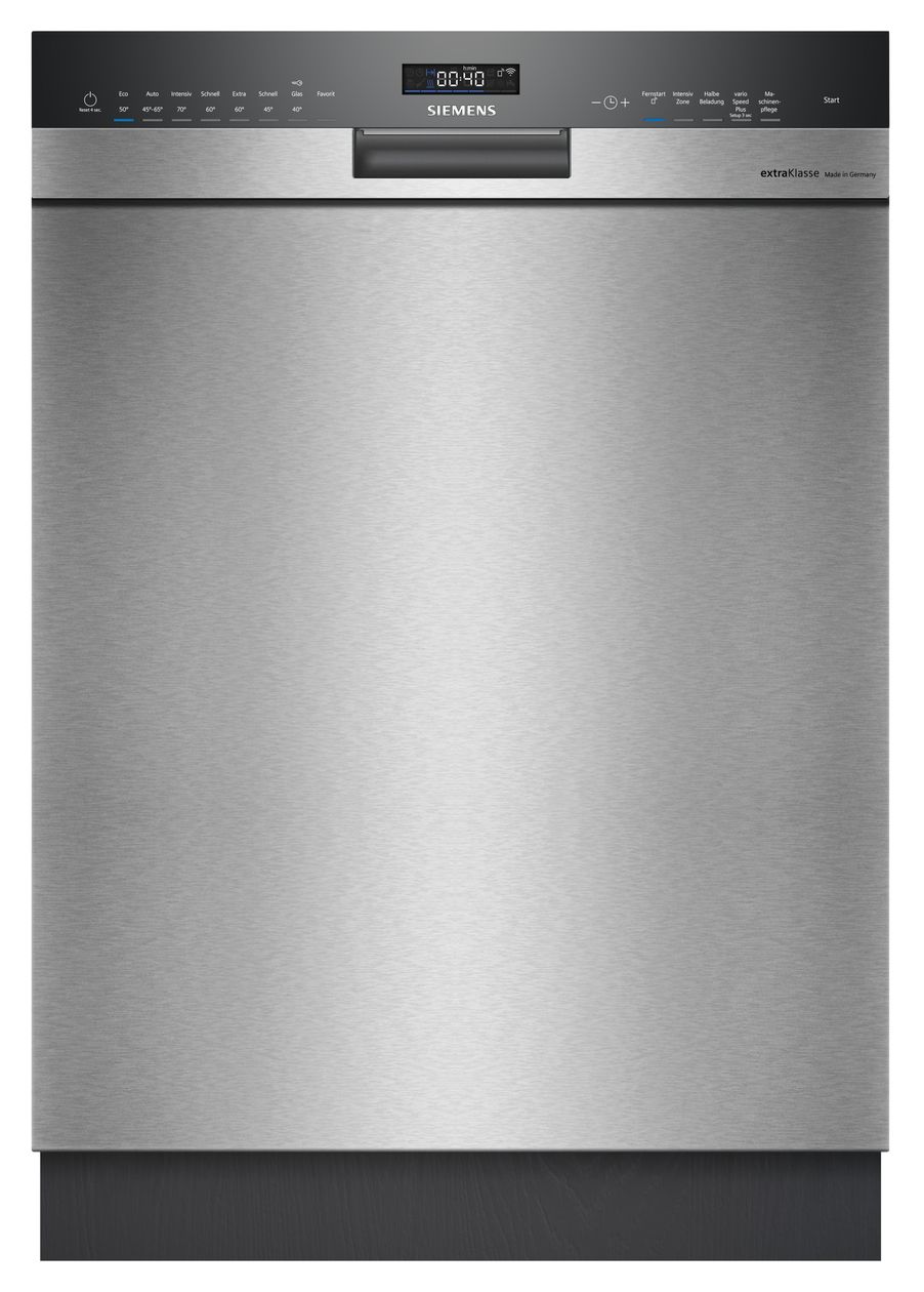 iQ500 SN45ES00BD 60 cm Geschirrspüler unterbaufähig Sehr leise 13 Maßgedecke aquaStop Funktion Wärmetauscher/Türöffnungstrocknung 