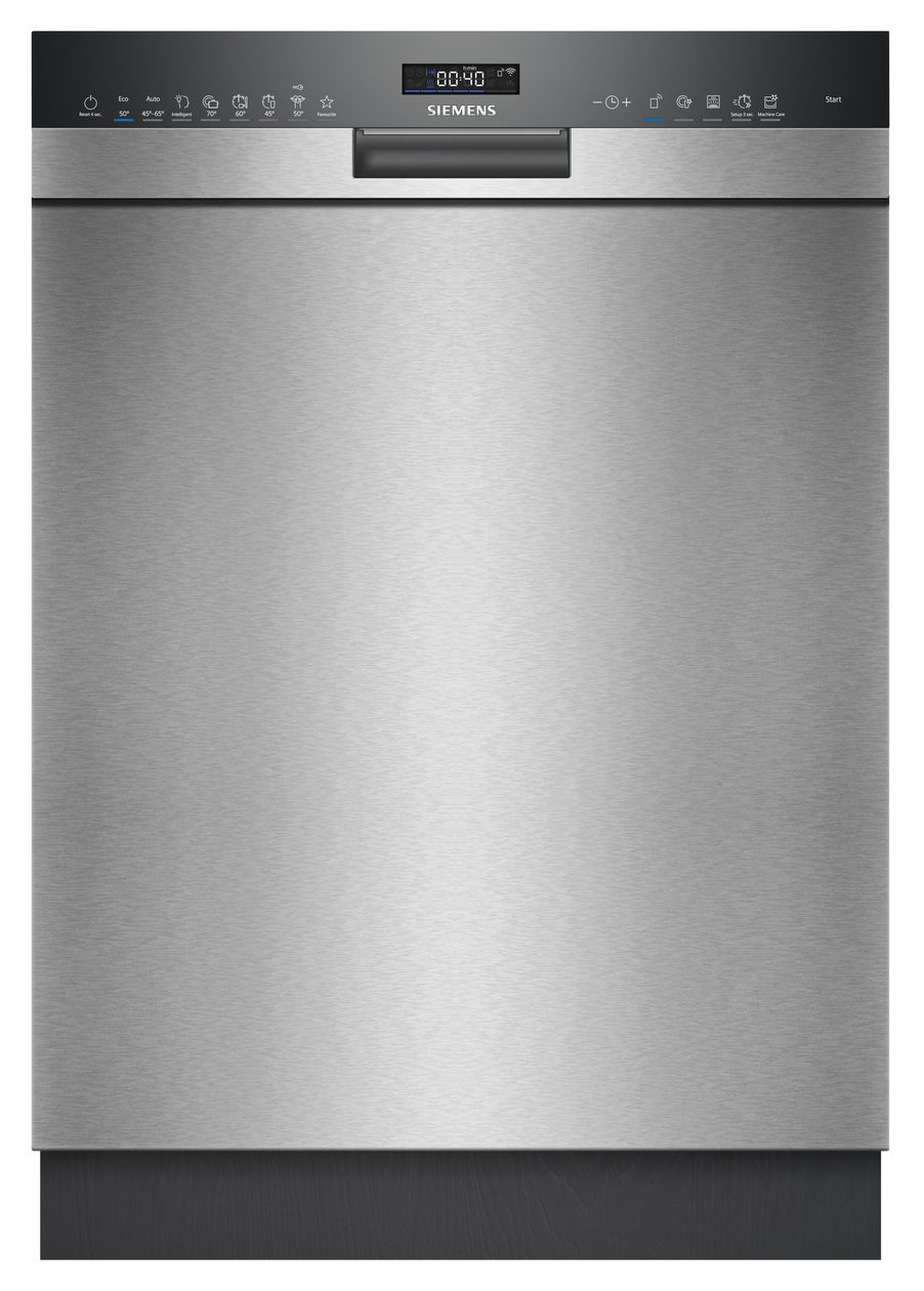iQ500 SN45YS07CE 60 cm Geschirrspüler unterbaufähig Sehr leise 14 Maßgedecke aquaStop Funktion Wärmetauscher (Edelstahl) 