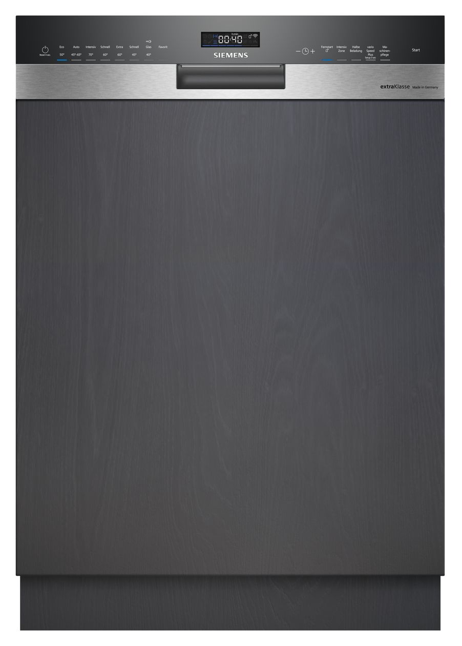 iQ500 SN55ES00BD 60 cm Geschirrspüler teilintegriert (ohne Front) Sehr leise 13 Maßgedecke aquaStop Funktion Wärmetauscher 