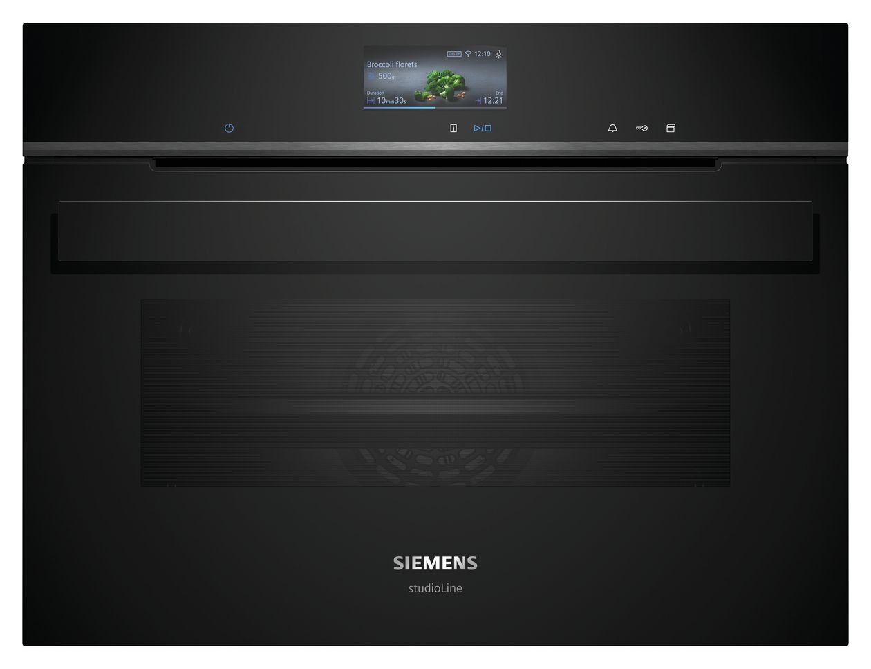 iQ700 CS936GCB1 Einbaubackofen kompakt Dampfgaren AutoClean (Schwarz/Edelstahl) 