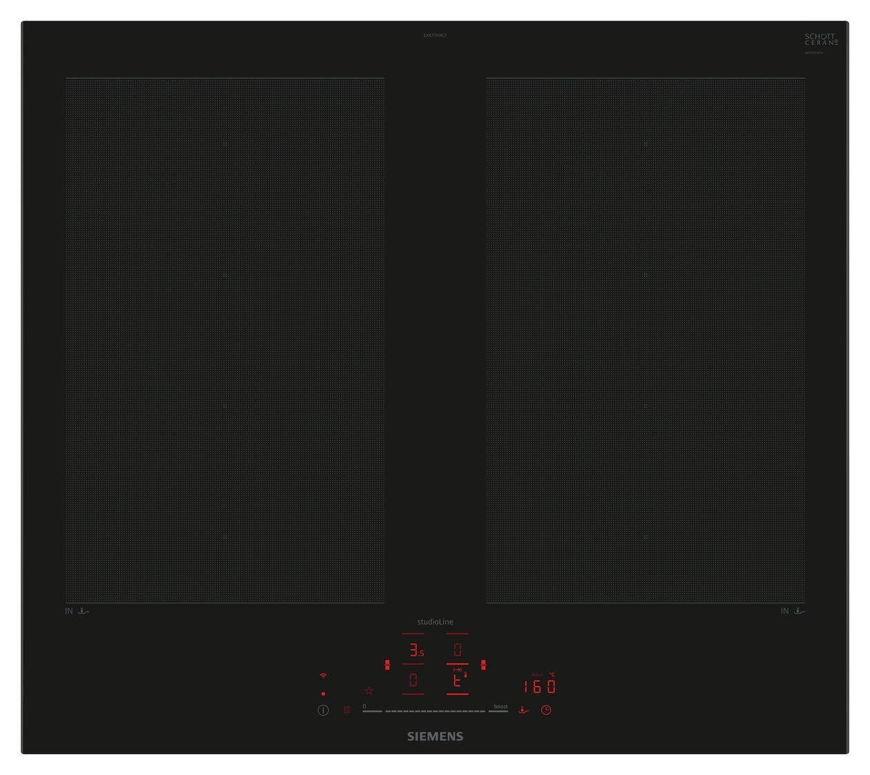 iQ700 EX677HXC1E autarkes 60 cm Induktionskochfeld 4 Kochzonen 