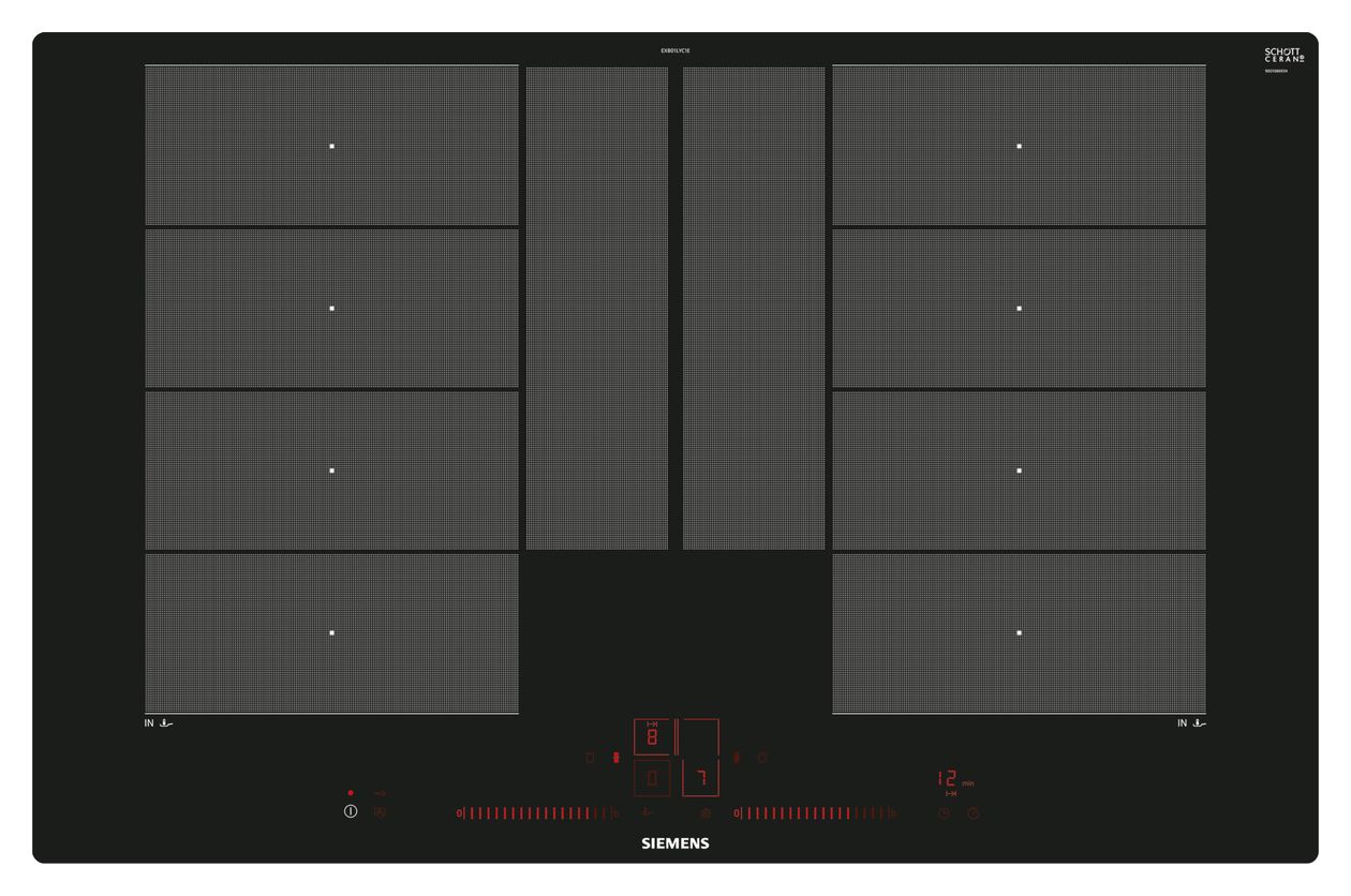 iQ700 EX801LYC1E autarkes 80cm Induktions Kochfeld/Herdplatte 4 Zone(n) 