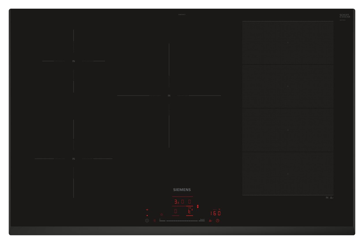 iQ700 EX851HVC1E autarkes 80 cm Induktions Kochfeld/Herdplatte 5 Zone(n) 