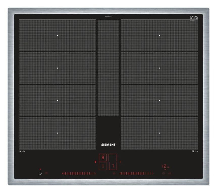 iQ700 EX96VIS3 (EX645LYC1E + HZ9CF240) autarkes 60 cm Induktions Kochfeld/Herdplatte 4 Zone(n) 