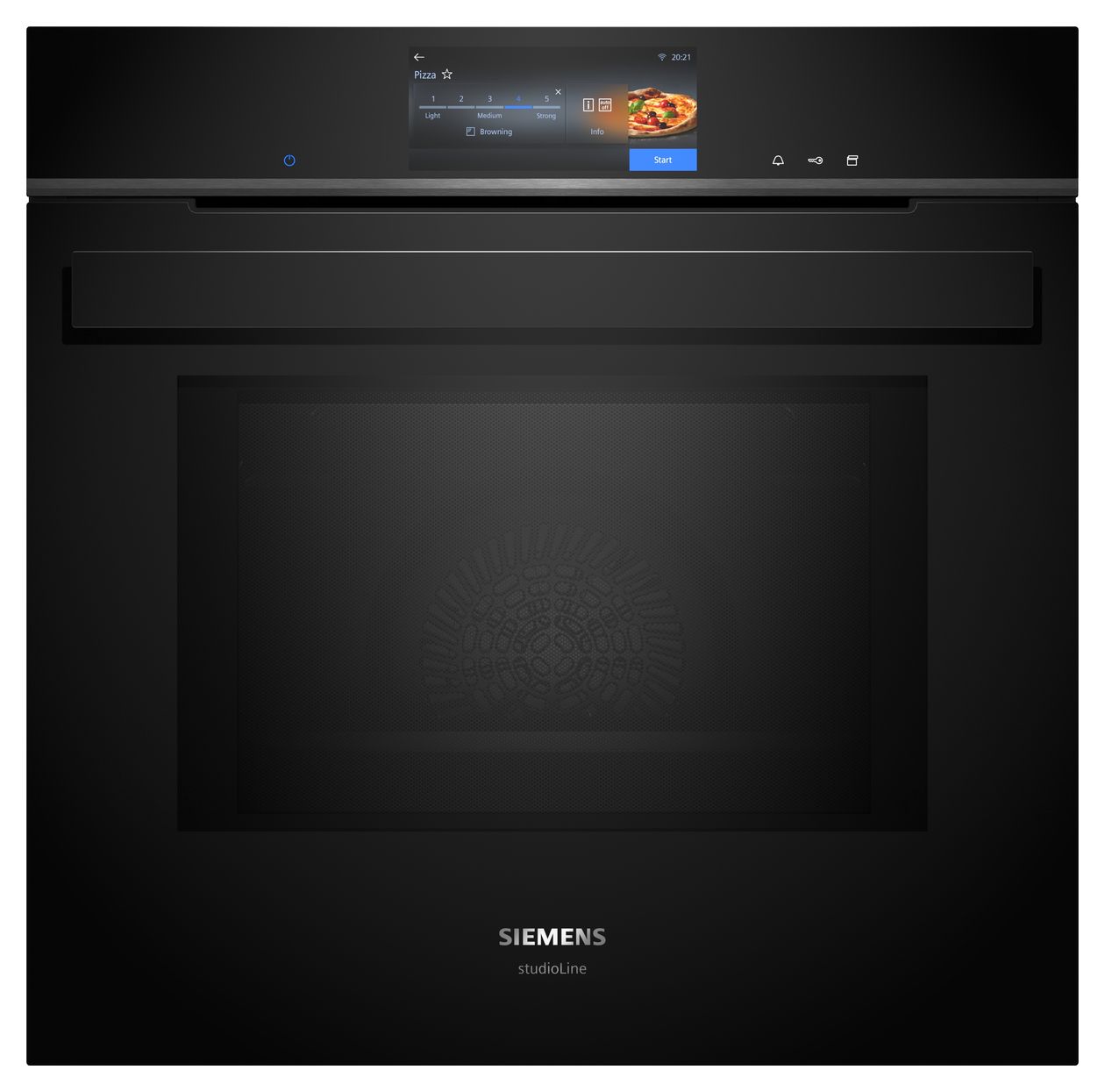 iQ700 HS938GEB1 Einbaubackofen groß Dampfgaren AutoClean (Edelstahl, Schwarz) 