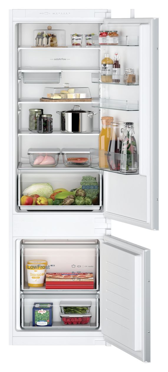 iQ100 KI87V5SE0 Schlepptür 200 l Kühlteil 70 l Gefrierteil 177,5 cm Einbau Kühl-/Gefrierkombination 