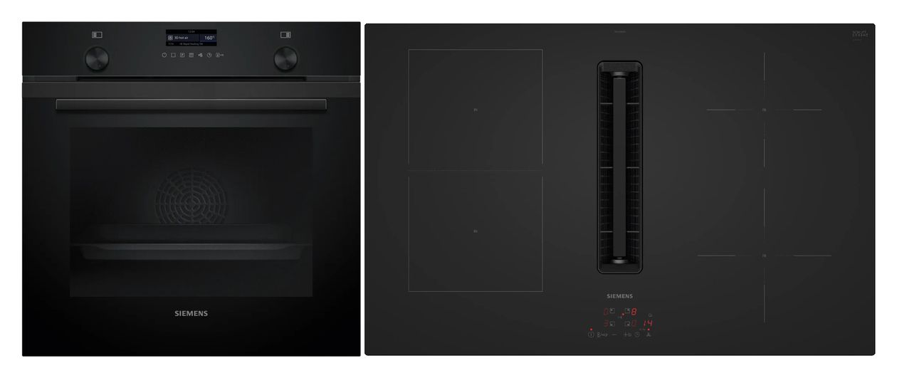 PQ51A8BMAT (HB279GBB3 + ED81ABS16E) Backofen-Set groß AutoClean activeClean mit autarkem 80 cm Induktions Kochfeld 