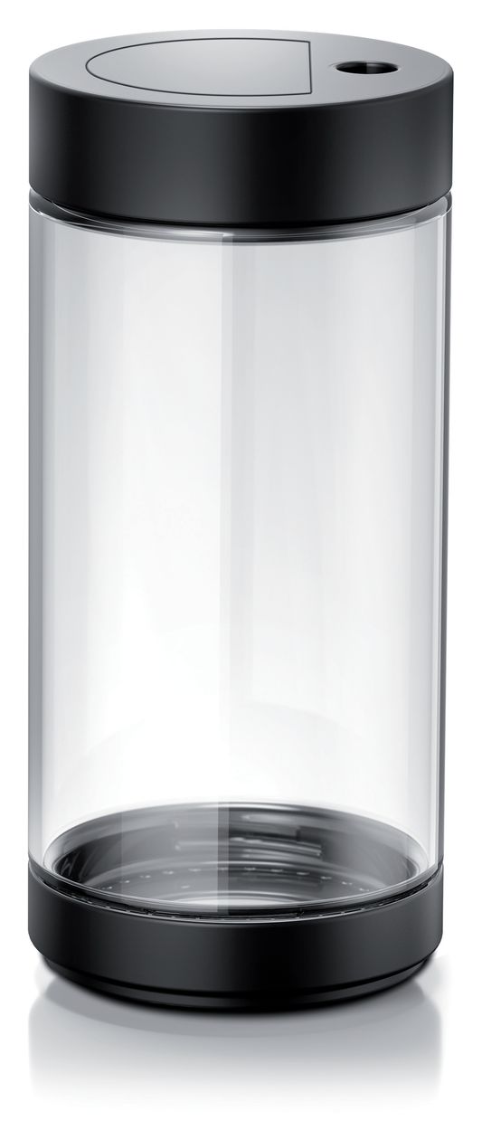 TZ80008 Milchcontainer  Milchbehälter (Schwarz, Transparent) 