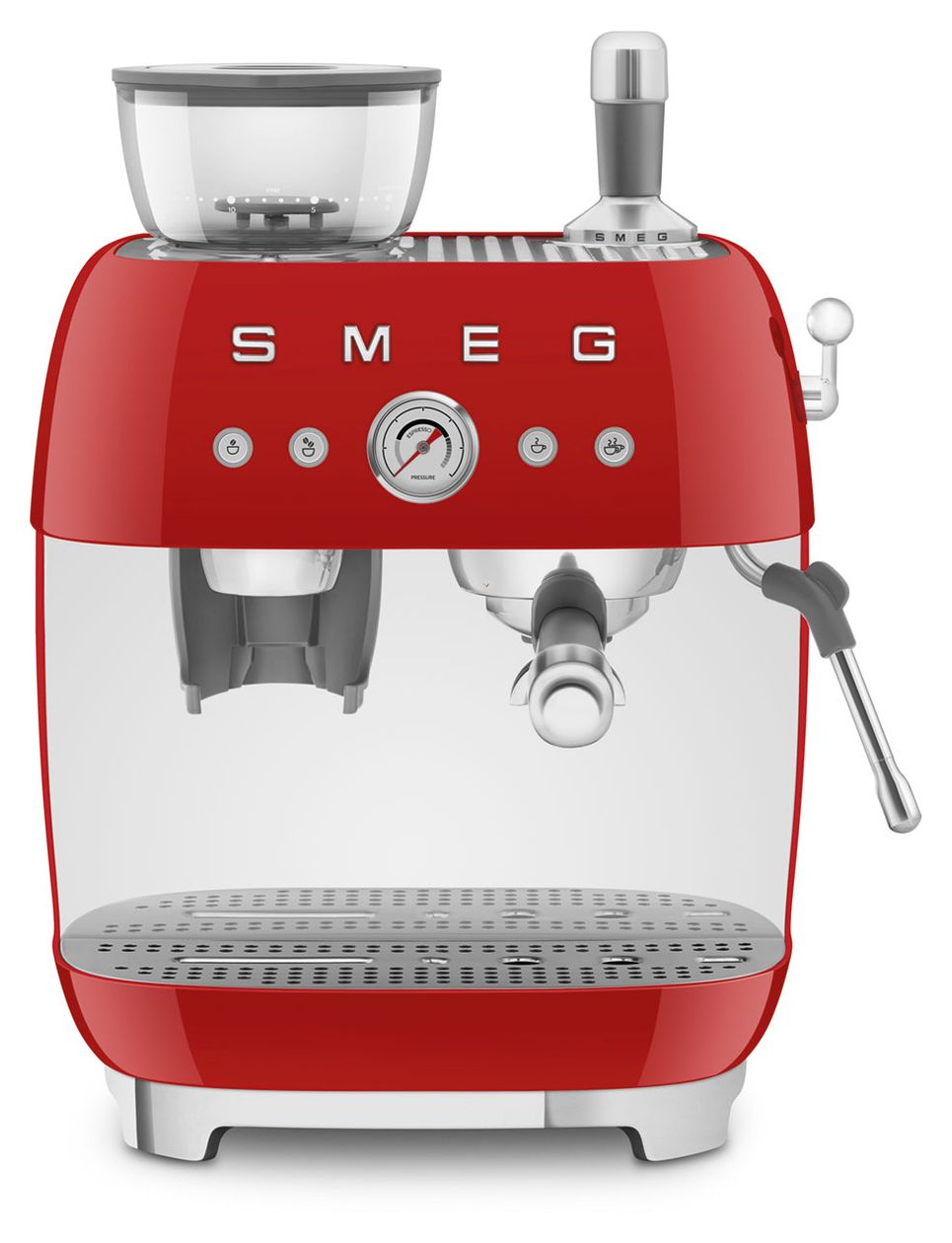 EGF03RDEU Siebträger Kaffeemaschine 15 bar 1650 W  (Rot) 