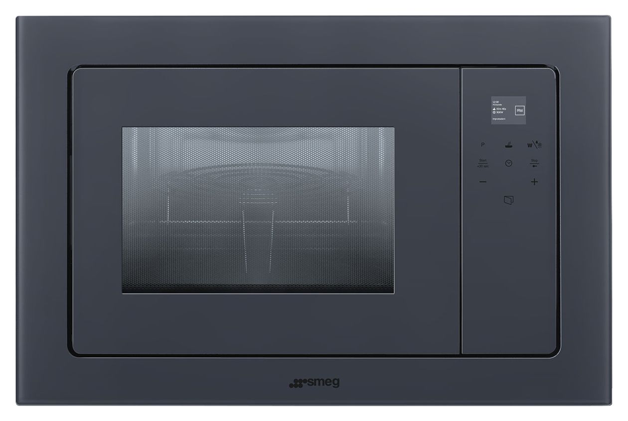 FMI120G Einbau-Mikrowelle 800 W Größe: klein 2 Stufen Grill (Grau) 